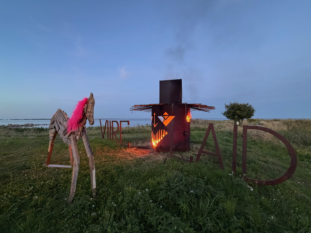 Evening on Virelaid island in Estonia